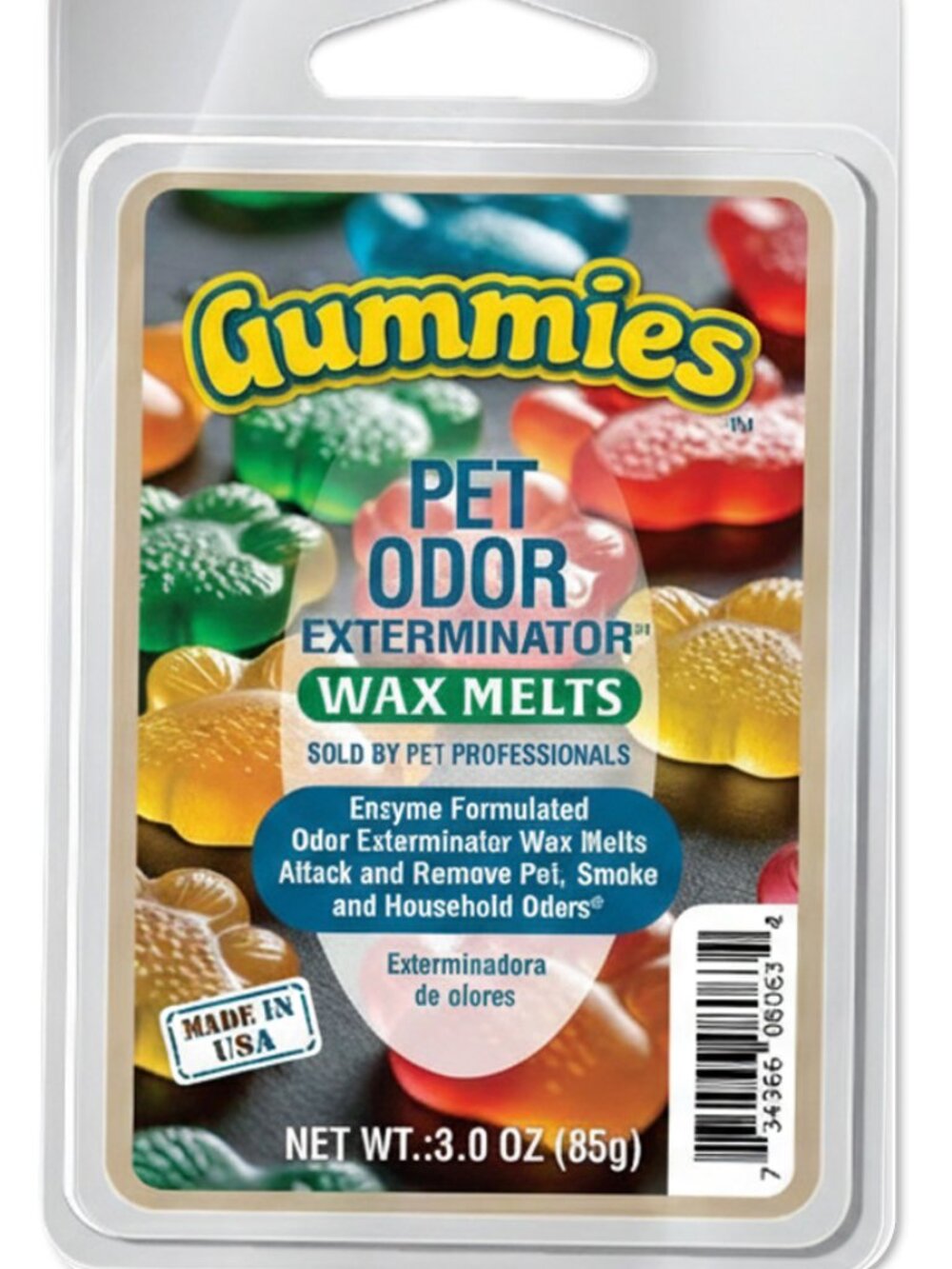 Pet Odor Exterminator Wax Melts - Gummies Scented